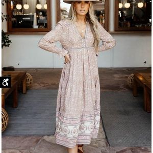 Airline Tiered Floral Dress